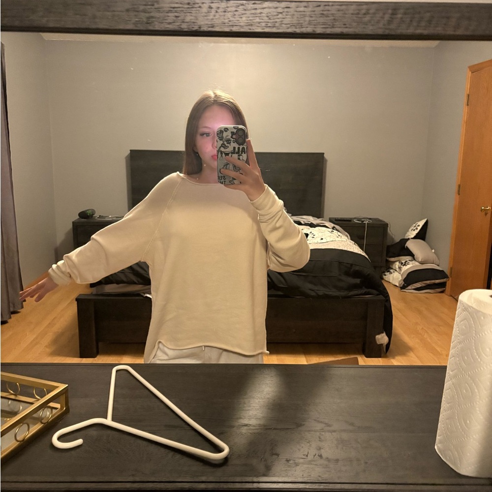 Aerie Cozy Cream Crewneck